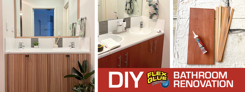 How to Make a Washroom Vanity with Flex Glue