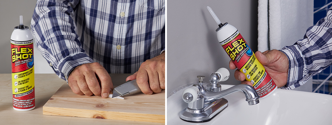 How to Caulk a Bathroom Sink with Flex Shot – Flex Seal Canada