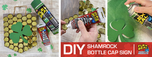 DIY Shamrock Bottle Cap Sign for St. Patrick’s Day